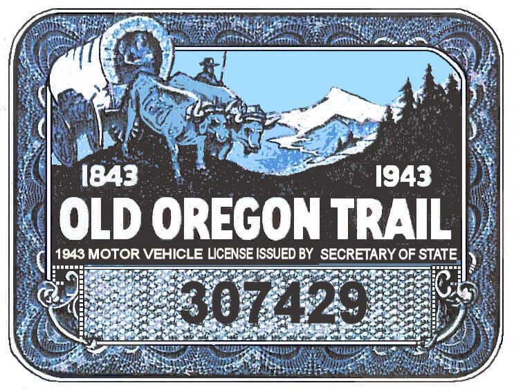 (image for) 1943 Oregon Registration Sticker